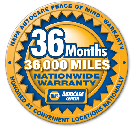 NAPA 36 MONTH WARRANTY